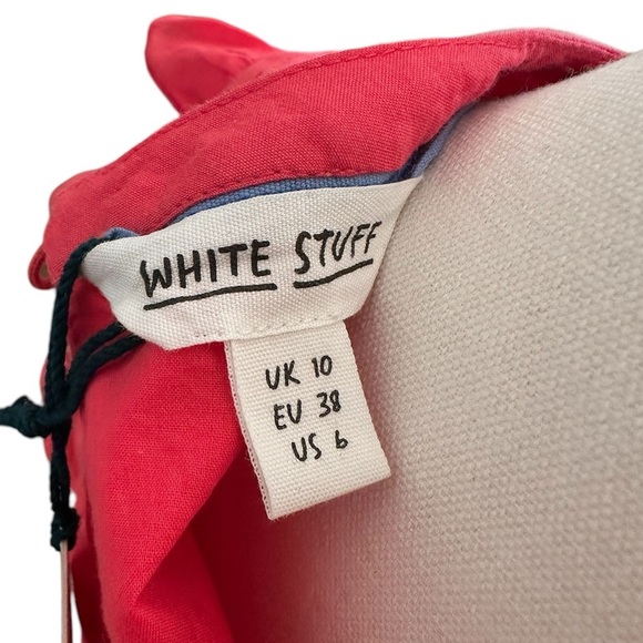 WHITE STUFF Spring 2025 Collection Midi Dress Pink Sample Size 6 NWT - Picture 6 of 10